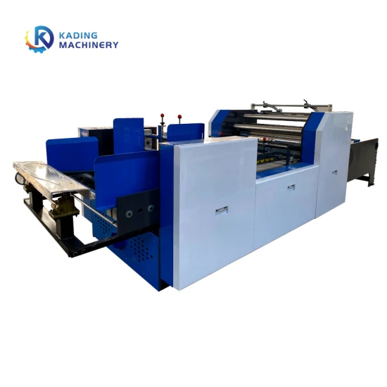 Kd-Fma Macchina per la laminazione di fogli termici con punzonatura e incollaggio di scatole di cartone completamente automatica